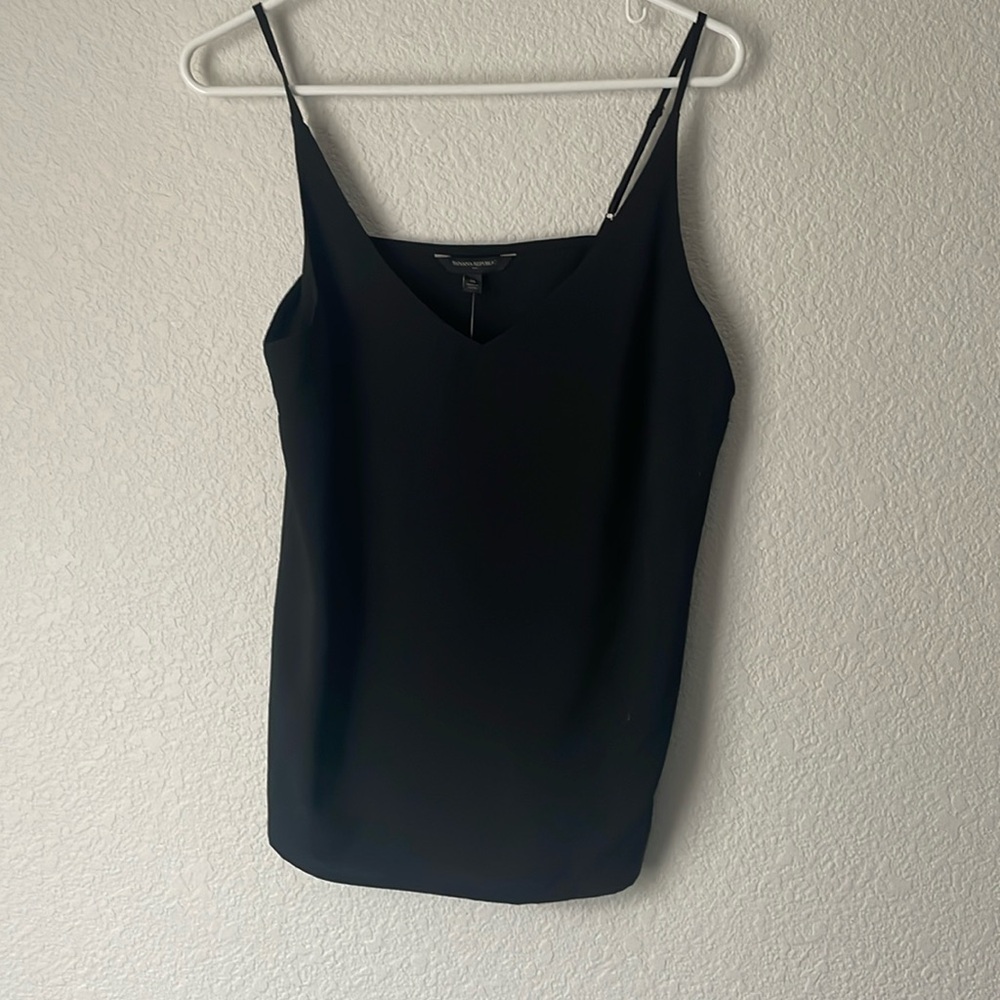 NWT Banana Republic Factory Black cami women’s size medium